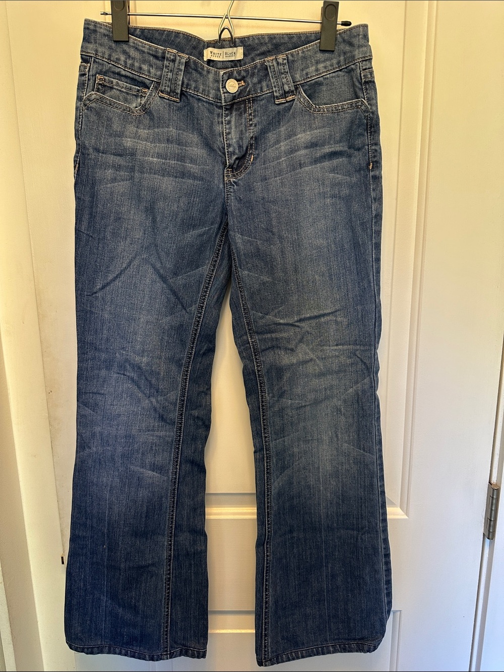 White House Black Market Blue Flare Jeans